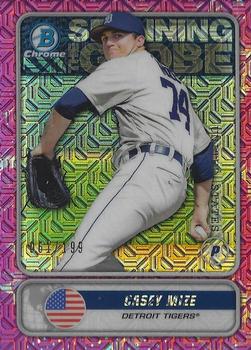 2020 Bowman - Chrome Spanning the Globe Mojo Refractor Pink #STG-CM Casey Mize Front