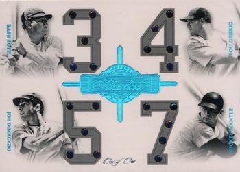 2018 Panini Flawless - Legends Gems #LG1 Babe Ruth / Lou Gehrig / Joe DiMaggio / Mickey Mantle Front