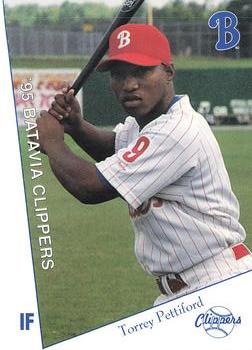 1995 Batavia Clippers #25 Torrey Pettiford Front