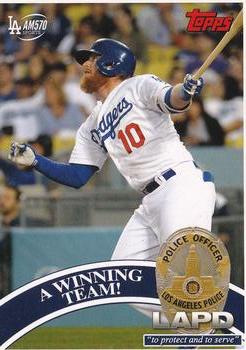 2018 Topps Los Angeles Dodgers Police #10 Justin Turner Front