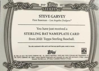 2021 Topps Sterling - Bat Nameplate #BNP-SG Steve Garvey Back