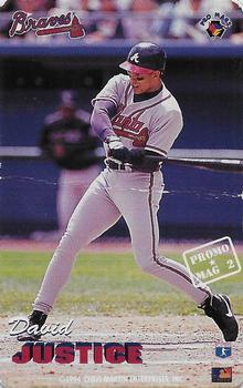 1994-95 Pro Mags - Promos #2 David Justice Front
