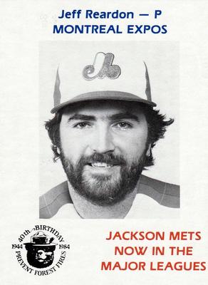 1984 Jackson Mets in Majors Smokey #NNO Jeff Reardon Front