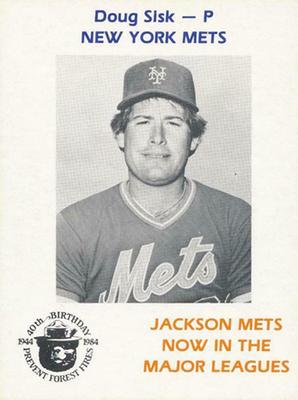 1984 Jackson Mets in Majors Smokey #NNO Doug Sisk Front