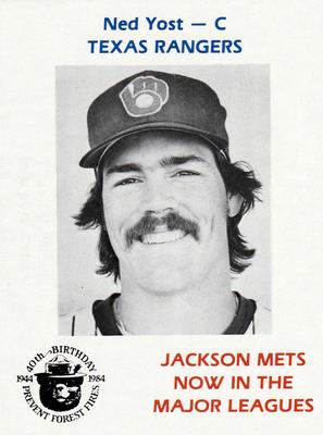 1984 Jackson Mets in Majors Smokey #NNO Ned Yost Front