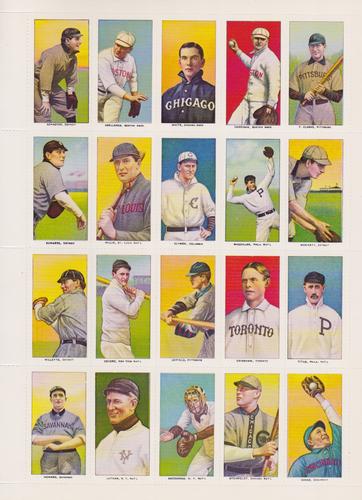 1982-85 Galasso Baseball Hobby Card Report T206 Reprints - Panels #NNO December 1982 - Panel 2 Front