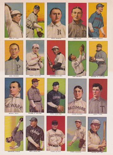 1982-85 Galasso Baseball Hobby Card Report T206 Reprints - Panels #NNO Spring 1985 - Panel 1 Front
