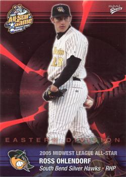 2005 MultiAd Midwest League All-Stars Eastern Division #25 Ross Ohlendorf Front