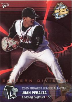 2005 MultiAd Midwest League All-Stars Eastern Division #27 Juan Peralta Front
