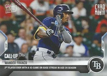 2021 Topps Now - Card of the Month #M-SEP Wander Franco Front