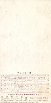 1960 Toshiba Matsuda Lamp Coupon Bromides (JBR 23) #NNO Ritsuo Horimoto Back