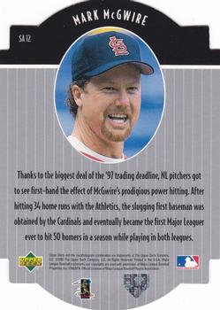 1997 Collector's Choice - Star Attractions #SA12 Mark McGwire Back