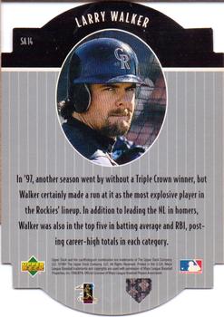 1997 Collector's Choice - Star Attractions #SA14 Larry Walker Back