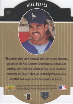 1997 Collector's Choice - Star Attractions Gold #SA15 Mike Piazza Back