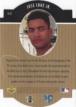 1997 Collector's Choice - Star Attractions Gold #SA19 Jose Cruz Jr. Back