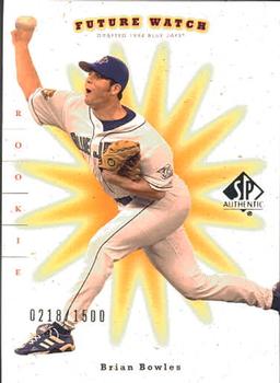 2001 Upper Deck Rookie Update - 2001 SP Authentic Update #223 Brian Bowles Front