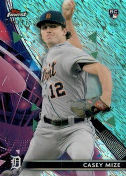 2021 Finest - Aqua Shimmer Refractor #73 Casey Mize Front