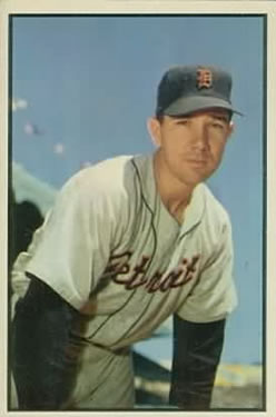 1953 Bowman Color #100 Bill Wight Front