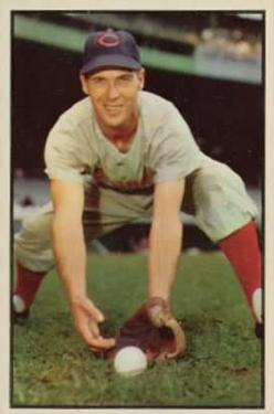 1953 Bowman Color #108 Bobby Adams Front