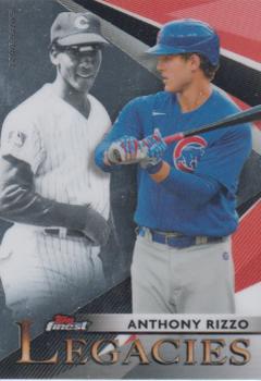 2021 Finest - Finest Legacies #FL-AE Anthony Rizzo / Ernie Banks Front
