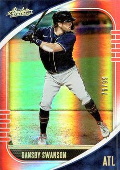 2021 Panini Absolute - Spectrum Red #48 Dansby Swanson Front