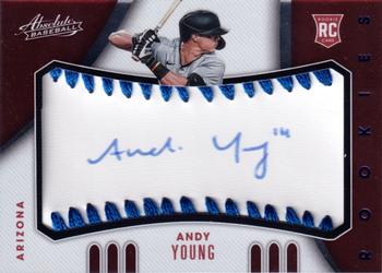 2021 Panini Absolute - Rookie Baseball Material Signatures Blue #176 Andy Young Front