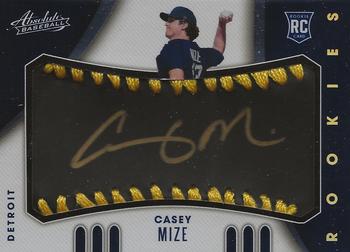 2021 Panini Absolute - Rookie Baseball Material Signatures Black Gold #122 Casey Mize Front