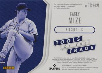 2021 Panini Absolute - Tools of the Trade Signatures 2 Swatch #TT2S-CM Casey Mize Back