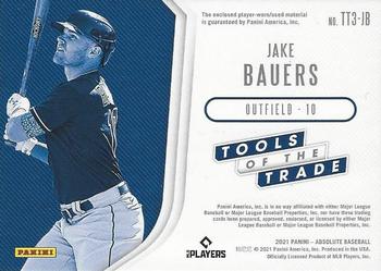 2021 Panini Absolute - Tools of the Trade 3 Swatch #TT3-JB Jake Bauers Back
