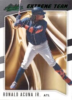 2021 Panini Absolute - Extreme Team Green #ET-2 Ronald Acuna Jr. Front