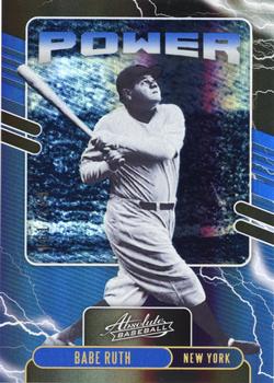 2021 Panini Absolute - Power Spectrum Blue #PO-1 Babe Ruth Front