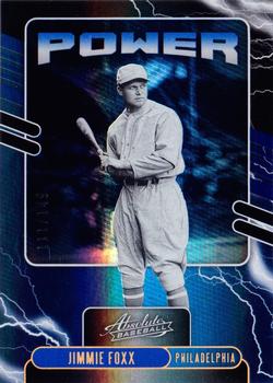 2021 Panini Absolute - Power Spectrum Blue #PO-3 Jimmie Foxx Front