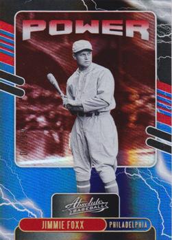 2021 Panini Absolute - Power Spectrum Red #PO-3 Jimmie Foxx Front