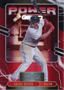 2021 Panini Absolute - Power Spectrum Red #PO-9 Rafael Devers Front