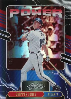 2021 Panini Absolute - Power Spectrum Red #PO-15 Chipper Jones Front