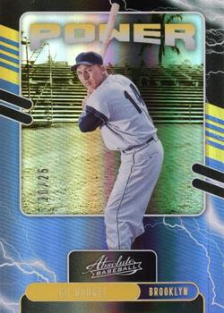 2021 Panini Absolute - Power Spectrum Gold #PO-4 Gil Hodges Front