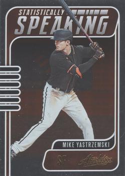 2021 Panini Absolute - Statistically Speaking #SS-12 Mike Yastrzemski Front