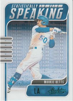 2021 Panini Absolute - Statistically Speaking Green #SS-3 Mookie Betts Front