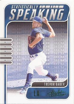 2021 Panini Absolute - Statistically Speaking Green #SS-9 Trevor Bauer Front