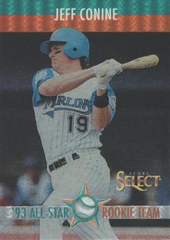 1993 Select Rookie & Traded - '93 All-Star Rookie Team #1 Jeff Conine Front