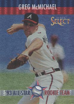 1993 Select Rookie & Traded - '93 All-Star Rookie Team #10 Greg McMichael Front