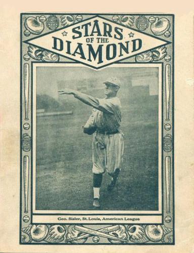 1924 Stars of the Diamond Notebook Covers #NNO George Sisler Front