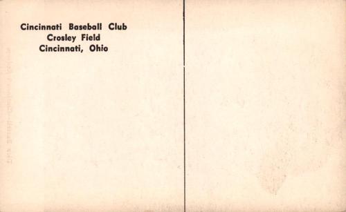 1954-55 Cincinnati Redlegs Postcards (PC 746) #NNO Ed Bailey Back