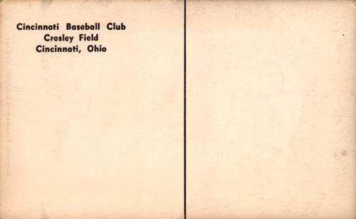 1954-55 Cincinnati Redlegs Postcards (PC 746) #NNO Hershell Freeman Back