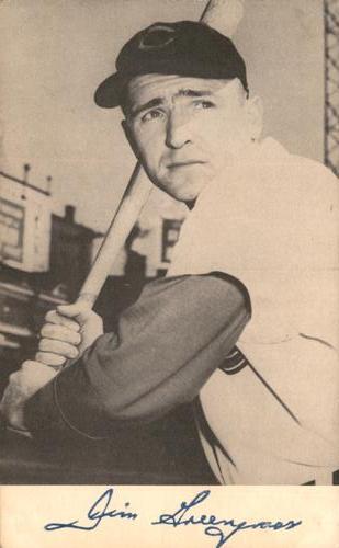 1954-55 Cincinnati Redlegs Postcards #NNO Jim Greengrass Front