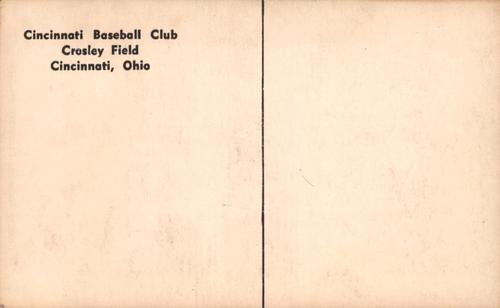 1954-55 Cincinnati Redlegs Postcards (PC 746) #NNO Charley Harmon Back