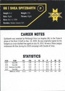 2021 Indianapolis Indians Prospects Nights SGA - Autographs #NNO Shea Spitzbarth Back