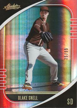 2021 Panini Absolute - Retail Red #15 Blake Snell Front