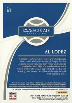 2021 Panini Immaculate Collection #61 Al Lopez Back