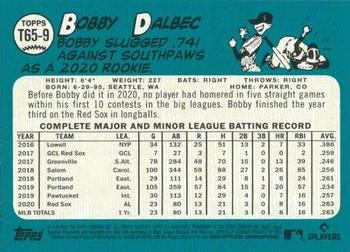 2021 Topps - 1965 Topps Redux #T65-9 Bobby Dalbec Back